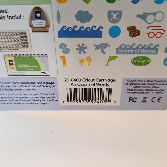 Cricut An Ocean of Words Cricut Die Cut - Picture 5 of 6